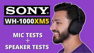 Sony XM5 Review  High Quality Speaker and Mic Tests [upl. by Bravar519]