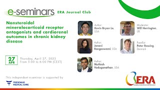 Nonsteroidal mineralocorticoid receptor antagonists amp cardiorenal outcomes in chronic kidney disease [upl. by Harobed]