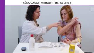 Educación en diabetes ¿Cómo colocar mi sensor freestyle libre 2 [upl. by Engdahl]