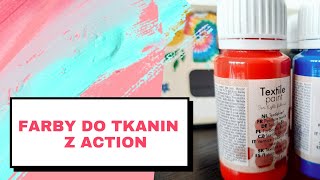 Czy farby do tkanin Action się spierają Test i pranie  Fabric paints action farbydotkanin [upl. by Novyaj]