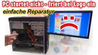 PC startet nicht mehr  friert bei Logo ein  reagiert langsam  einfach reparieren  4K [upl. by Wald]