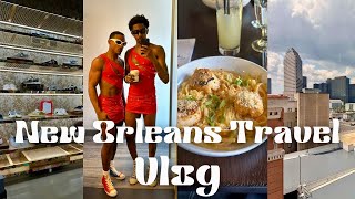 NEW ORLEAN TRAVEL VLOG RED DRESS RUN  LUXURY SHOPPING  BOURBON ST  EXPLORING NEW ORLEANS amp MORE [upl. by Garson]