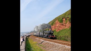 1Z48 at Dawlish with 7029 Club Castle [upl. by Orodoet]