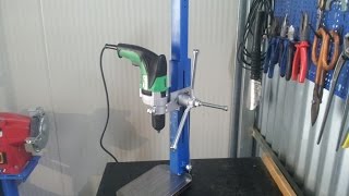 trapano a colonna fai da te homemade drill press [upl. by Surazal]