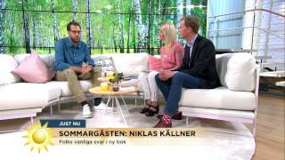 Dagens sommargäst Niklas Källner quotAlla människor har något att berättaquot  Nyhetsmorgon TV4 [upl. by Georgia171]