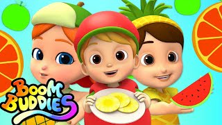 Fruits Song  Learn Fruits For Kids  Nursery Rhymes For Children with Boom Buddies [upl. by Jarek]