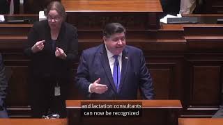 Governor JB Pritzker  2024 State of the State [upl. by Nosreh]