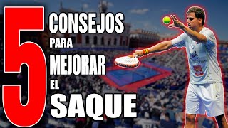 APRENDE a SACAR en PADEL 5 CONSEJOS para jugar MEJOR  Tutorial de pádel [upl. by Akerley339]