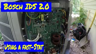 Ultimate AC Upgrade Bosch IDS 20 Heat Pump with Dual Fuel Using a FastStat [upl. by Hardie]