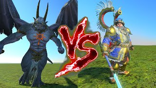 Daemon Prince VS Boris Ursus Total War Warhammer 3 [upl. by Harris]