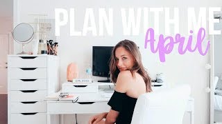 APRIL Plan With Me  meal planning fitness future plans career goals [upl. by Rivkah]