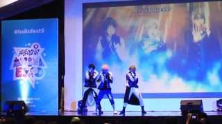 1000 BOYZ  Quartet★Night and HE☆VENS Cosplay and Dance Cover LIVE on HelloFest 2013 [upl. by Ysnil]