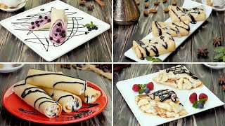 Sweet Crepe Fillings  Cook It Recipes [upl. by Idolem]