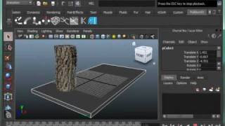 Shattering a Log Tutorial with Pulldownit in Maya [upl. by Rosalyn]