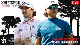 Farmers Insurance Open  SweetSpotDFS  PGA DFS Strategy [upl. by Amalita]