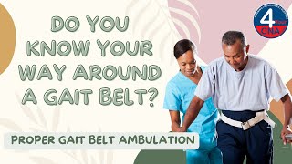 Ambulate with a Gait Belt CNA Skill Prometric [upl. by Menzies]