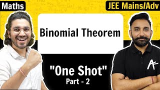 Binomial Theorem  Part 2  One Shot  JEE MainsAdvance [upl. by Aric]