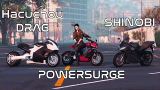 GTA Online Powersurge VS Hakuchou Drag VS Shinobi  Electric Bike VS Gas Bike  Which Is Best [upl. by Annod]