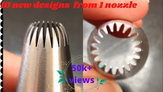 195 Nozzle DesignsCake Nozzle Design Idea For Cake DecorationTrending Nozzle DesignsNew Tricks [upl. by Donna730]