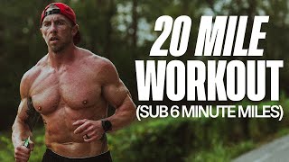 20 Mile Workout  Sub 245 Marathon Training [upl. by Merchant]