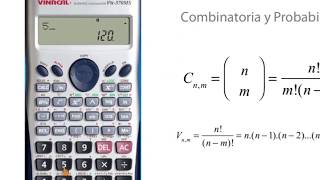 Cómo utilizar calculadora CASIO para cálculos de combinatoria [upl. by Llewkcor]