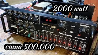 amplifier sunbuck 2000 watt rp500000 model avmp326bt [upl. by Lua627]