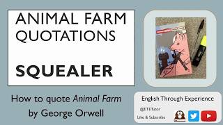 60 Seconds Animal Farm Squealer great for GCSE English Literature [upl. by Milburn]