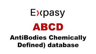 Expasy ABCD database A database of antibodies information  Bioinformatics  Biotechnology [upl. by Bordy]