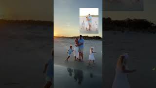 Myrtle Beach Family Session Behind the scenes of a funfilled sunset family beach portraits [upl. by Lemhaj]