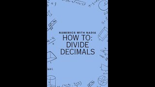 How to Divide Decimals [upl. by Auhsuoj]