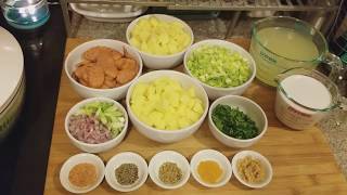 How to make POTATOLEEK SOUP wCHICKEN SAUSAGE [upl. by Assek]