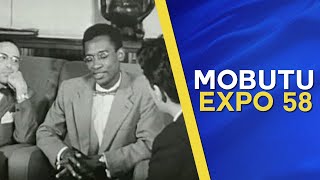 Mobutu parle de son métier de journaliste au Congo Belge à lexposition universelle de 1958 [upl. by Ardnassela317]