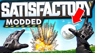 We got EXPLOSIVE Snowballs  Satisfactory Modded Gameplay Ep 7 [upl. by Nesahc]