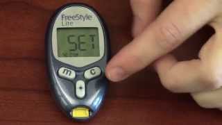 Video 01 FreeStyle Lite Glucometer [upl. by Oloap]