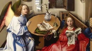 Workshop of Campin Annunciation Triptych Merode Altarpiece [upl. by Anizor19]