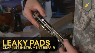 Leaky Pads Clarinet Instrument Repair [upl. by Aryek]