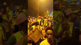 les supporters des lions après la victoire contre Cameroun au côté divoire [upl. by Sioled]