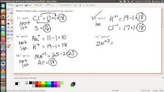 Isoelectronic Species  Same Number of electrons and electron configurations  Johnny Cantrell [upl. by Liahkim]