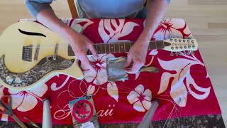 Restringing a Danelectro 12 String Guitar [upl. by Eynobe456]