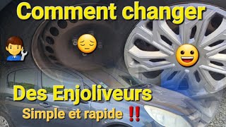 👨‍🔧Comment changer des enjoliveurs ‼️Simple et Rapide 😀 [upl. by Sucrad]