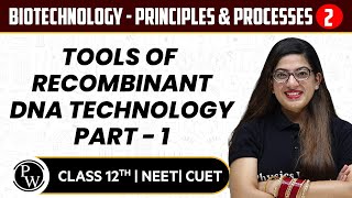 Biotechnology  Principles amp Processes 02  Tools of Recombinant DNA Technology Part 1  12th NEET [upl. by Gnus]