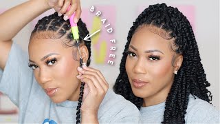 VERSATILE BRAIDLESS ILLUSION CROCHET PASSION TWIST FT TOYOTRESS [upl. by Heng]