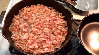 Bacon The first thing to cook in new or restored cast iron pans Probably the best thing to cook [upl. by Lear]