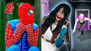 What If Many Spider man and Ghost in 1 HOUSE  TEAM SPIDER MAN Dont CHEAT BRIDE GHOST GIRL  MORE [upl. by Tate]