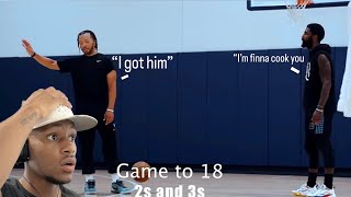 Kyrie Irving amp Jalen Brunson GO AT IT In NBA Open Runs🔥 [upl. by Ahtibat]