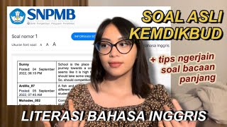 BAHAS SOAL LITERASI BAHASA INGGRIS SNBT 2023  SOAL ASLI KEMDIKBUD [upl. by Anis]