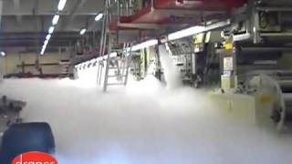 Fire Suppression System CO2 Gas Demonstration at a PrintWo [upl. by Lilith]