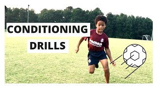 Youth Soccer Conditioning Drills  U9 Soccer Training [upl. by Karli]