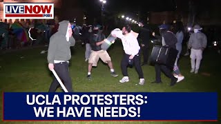 UCLA protesters demands leaked as campus riots and Gaza War protests continue  LiveNOW from FOX [upl. by Bellaude]