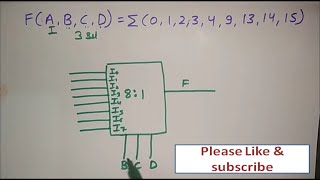 implementing boolean function using multiplexer [upl. by Ennove719]